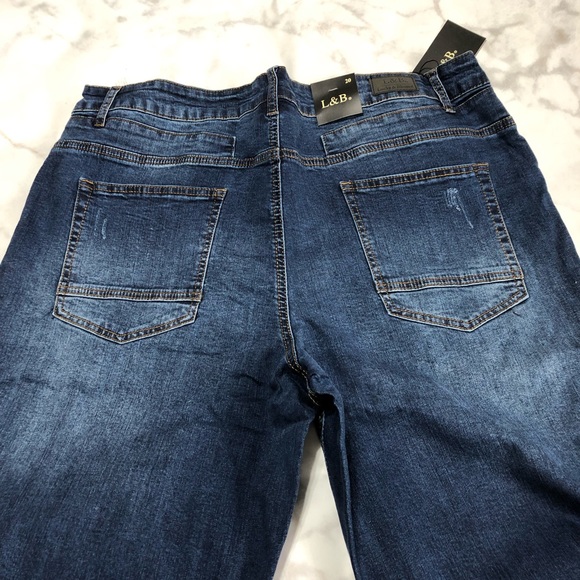 The L&B High Rise Distressed Boyfriend Jean - Sz 22 - Picture 3 of 10